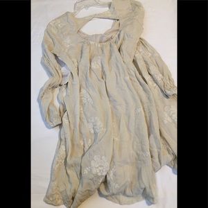 altar’d state Embroidered Long Sleeve Mini Dress Sz: M